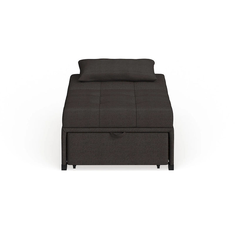 Contemporary Fabric Convertible Tufted Futon Chair
