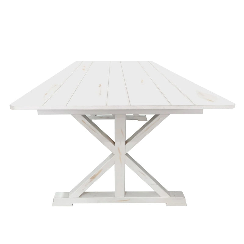 8' x 40 Rectangular Solid Pine Folding Dining Table