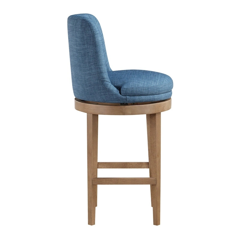 2-Pack Upholstered Swivel Barstool