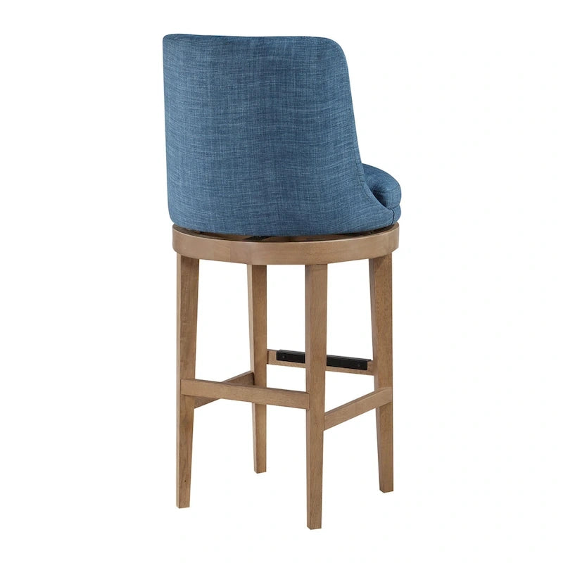 2-Pack Upholstered Swivel Barstool