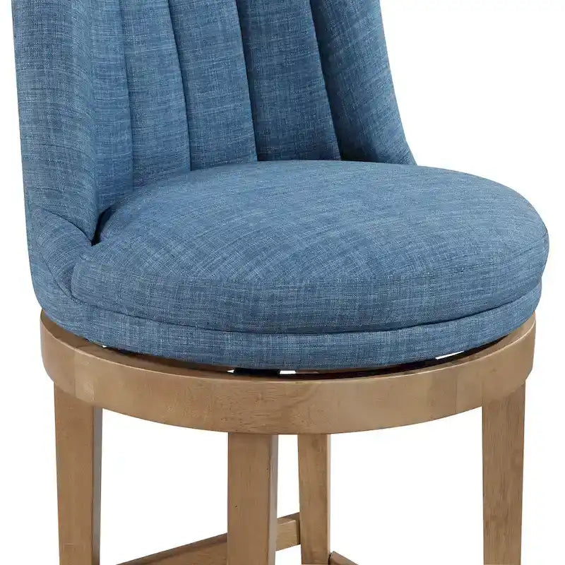 2-Pack Upholstered Swivel Barstool
