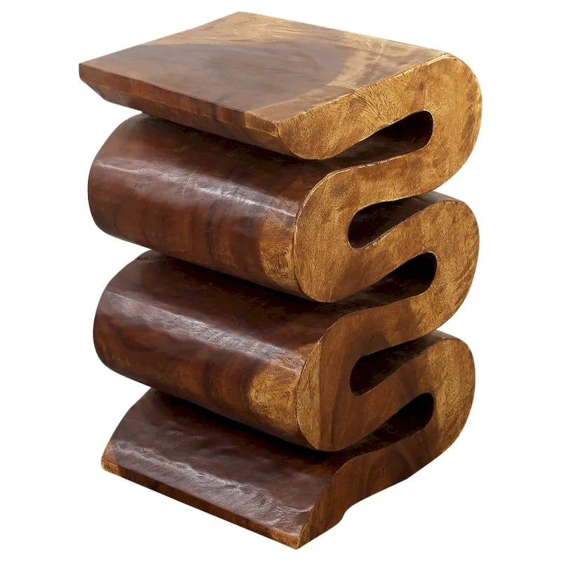 Accent Snake Table 12x14x20 in H Walnut Oil