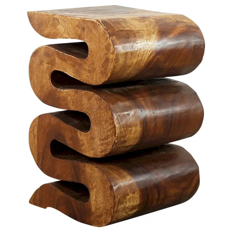 Accent Snake Table 12x14x20 in H Walnut Oil