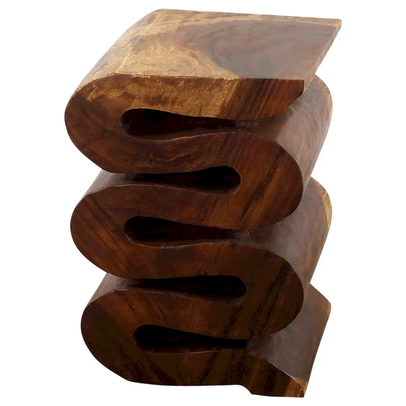 Accent Snake Table 12x14x20 in H Walnut Oil