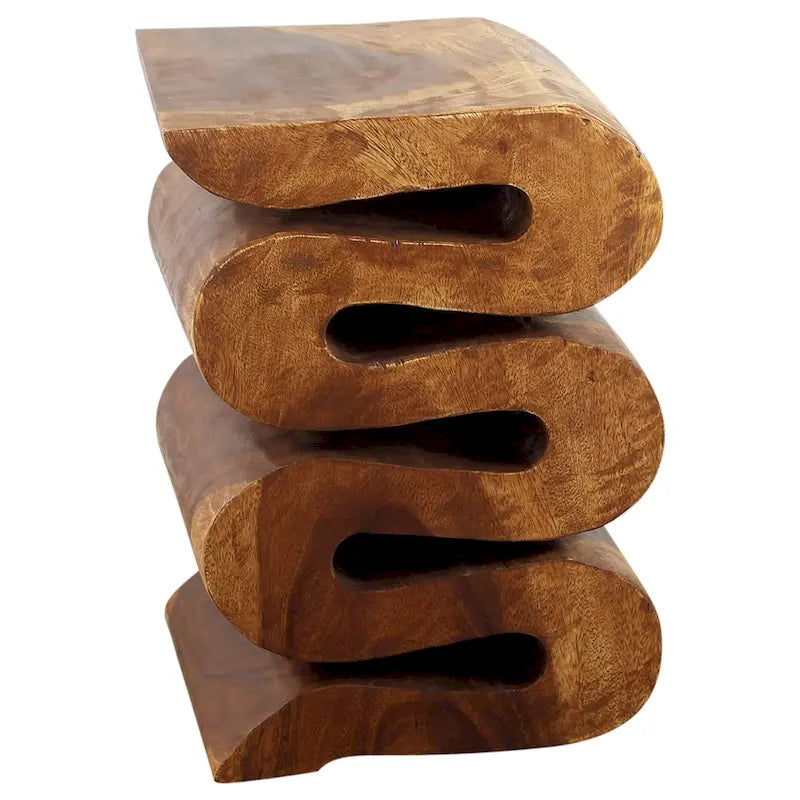 Accent Snake Table 12x14x20 in H Walnut Oil