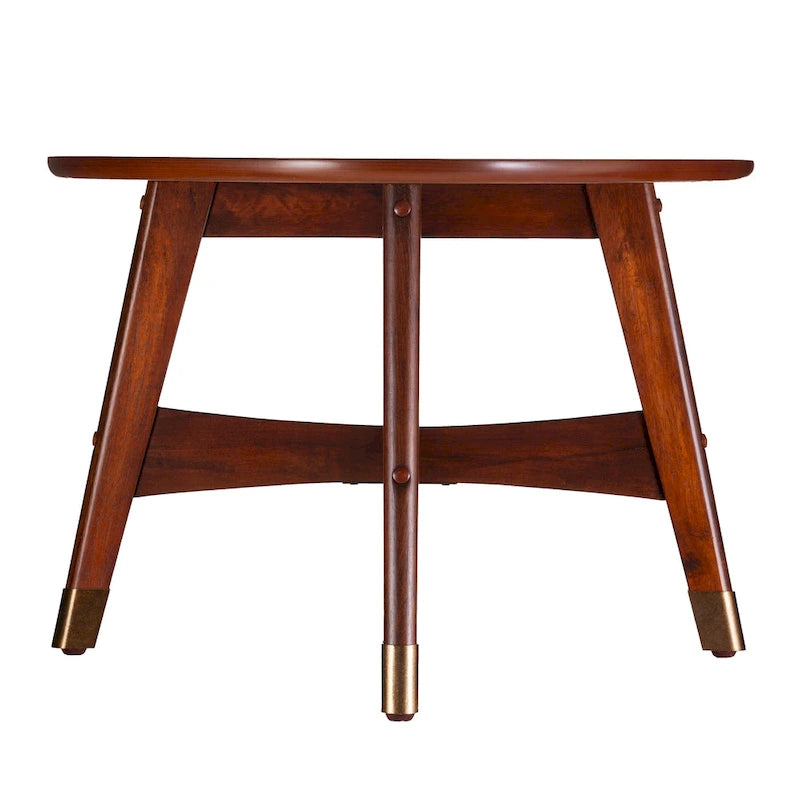 Mid Century Modern Oval Wood Coffee Table
