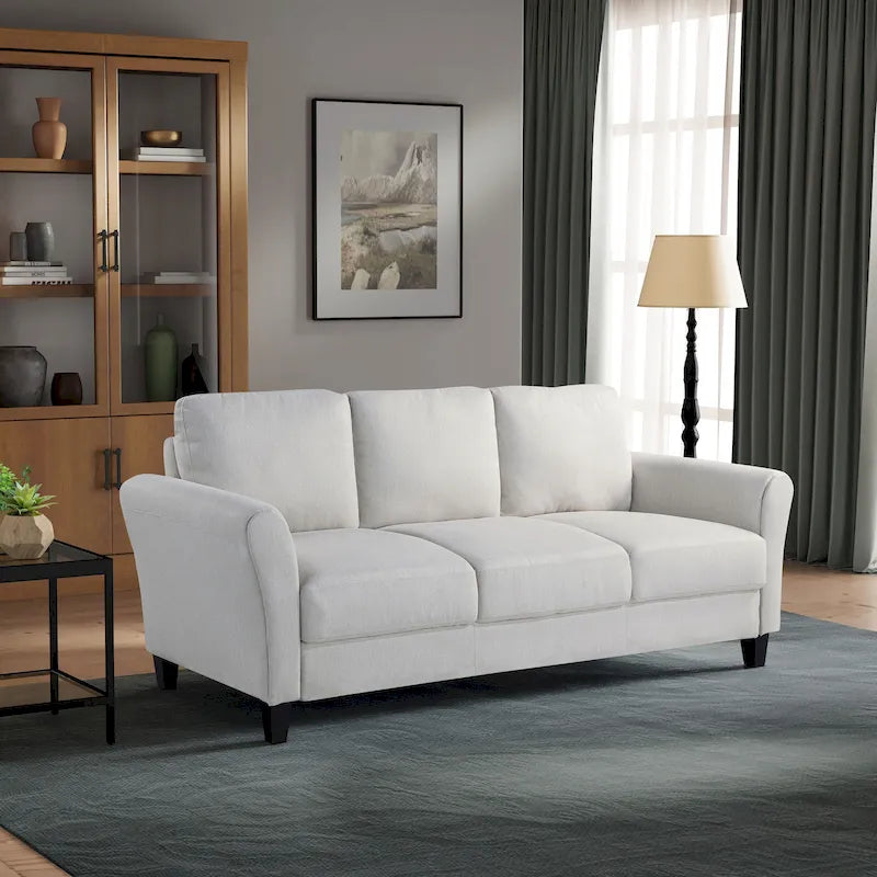 Contemporary Microfiber Sofa