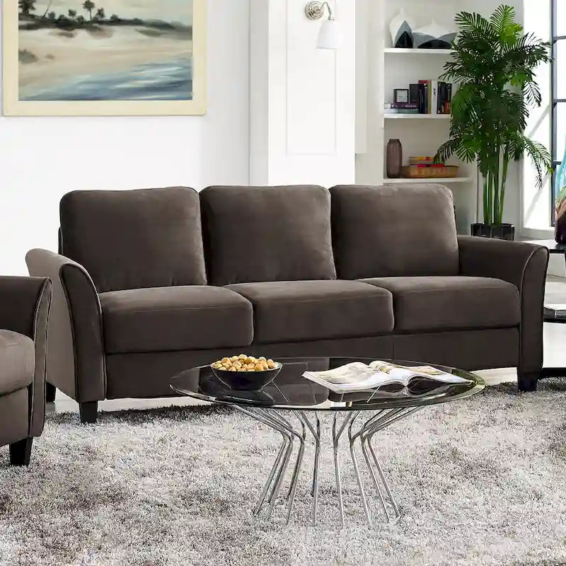 Contemporary Microfiber Sofa