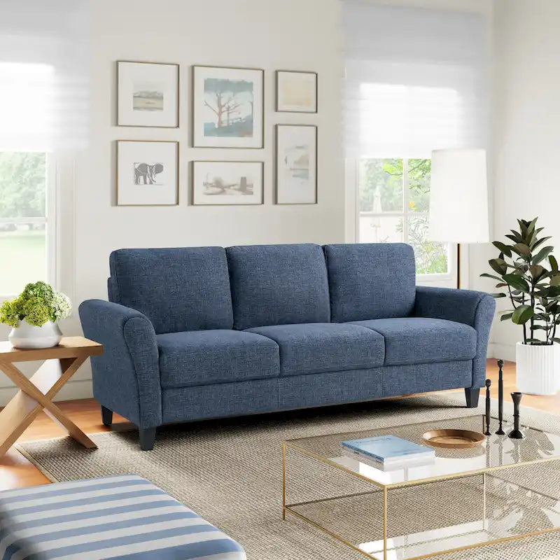 Contemporary Microfiber Sofa