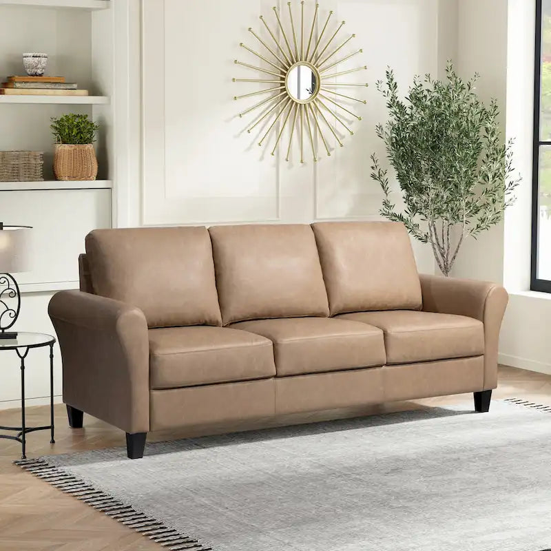 Contemporary Microfiber Sofa
