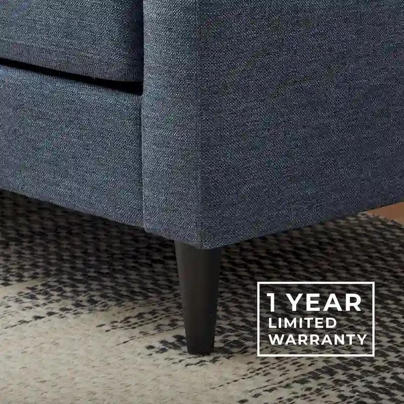 54" Upholstered Scooped Arm Loveseat