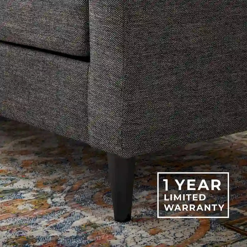 54" Upholstered Scooped Arm Loveseat