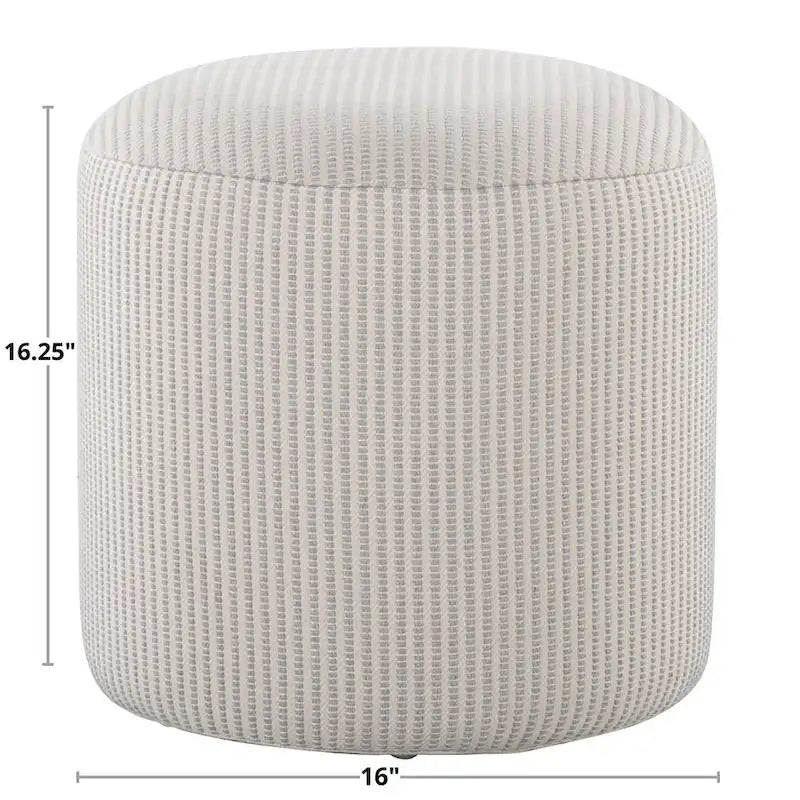 Round 16" Knit Pouf Ottoman