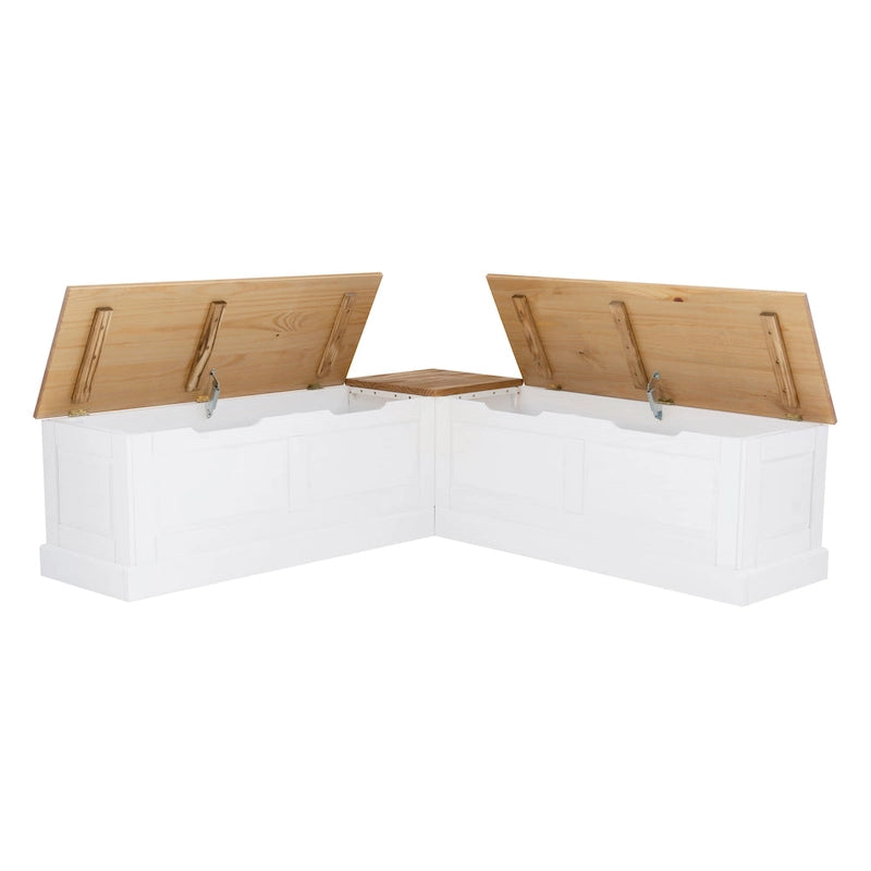 L-Shaped Backless Breakfast Nook Bench