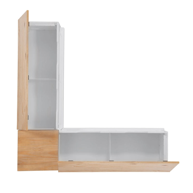 L-Shaped Backless Breakfast Nook Bench