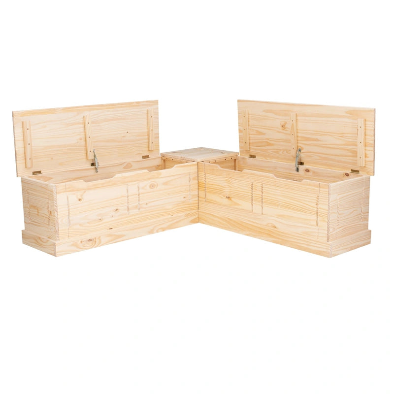 L-Shaped Backless Breakfast Nook Bench
