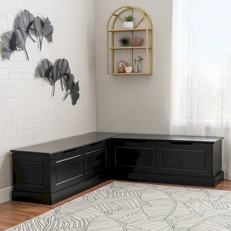 L-Shaped Backless Breakfast Nook Bench