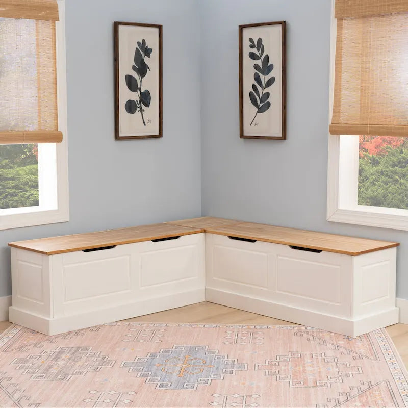 L-Shaped Backless Breakfast Nook Bench