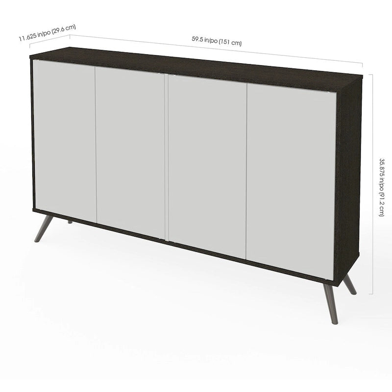 Bestar Small Space Krom 60-inch Storage Unit