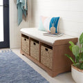 Grey/White Storage Bench 47Wx16Dx20H