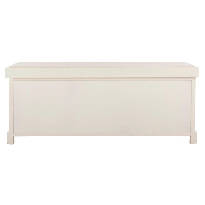 Grey/White Storage Bench 47Wx16Dx20H