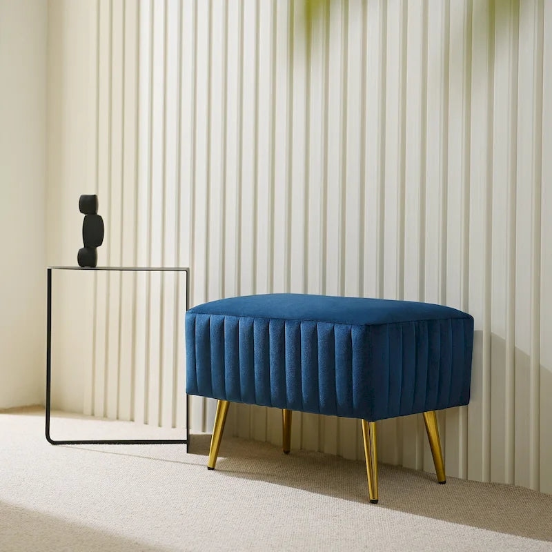 CO-Z 24-inch Modern Upholstered Entryway Bench with Velvet Seat