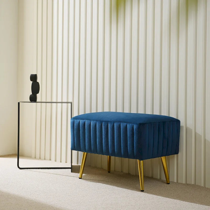CO-Z 24-inch Modern Upholstered Entryway Bench with Velvet Seat