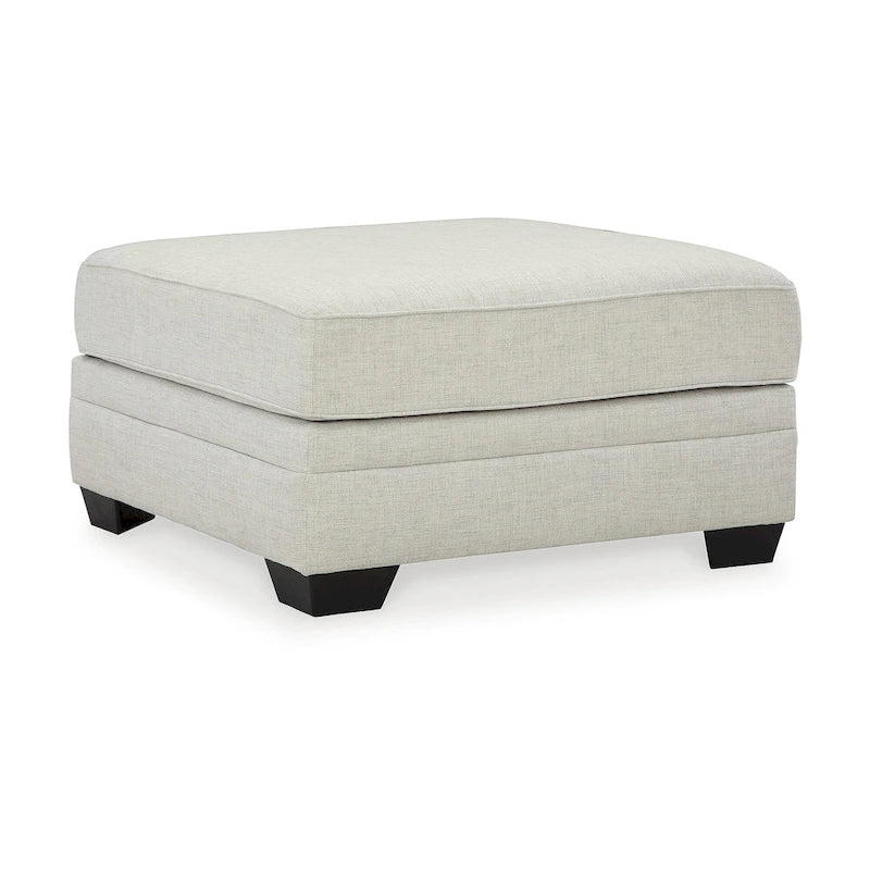 Gray Oversized Accent Ottoman