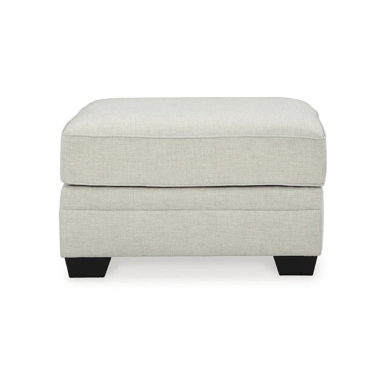 Gray Oversized Accent Ottoman