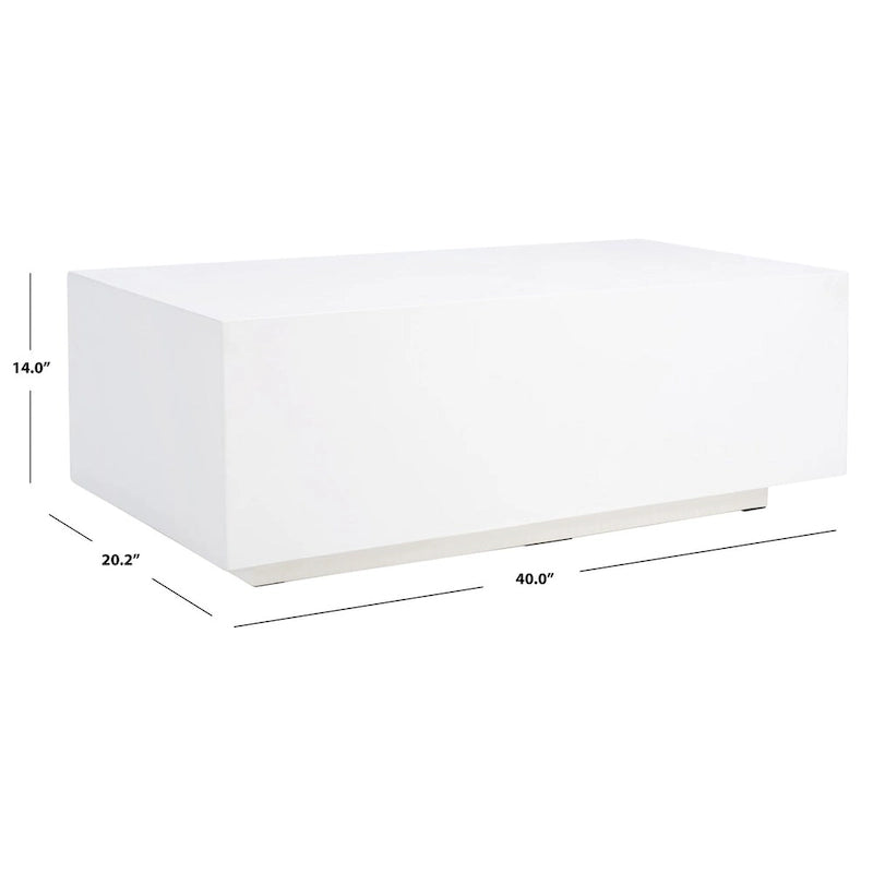 Rectangle Coffee Table - 40 W x 20 D x 14 H