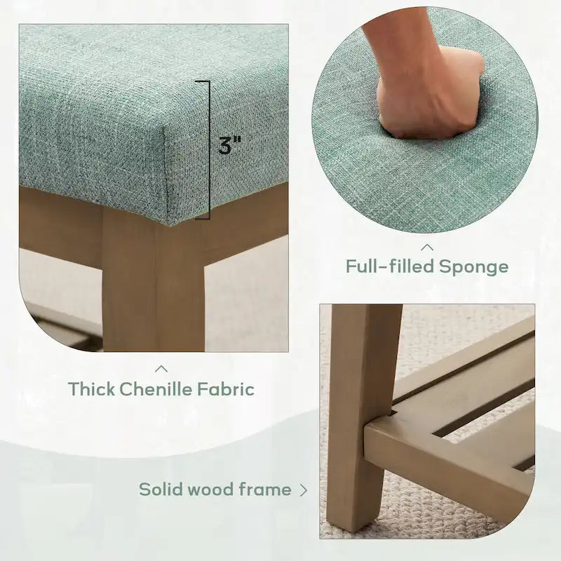 Upholstered Entryway Storage Bench