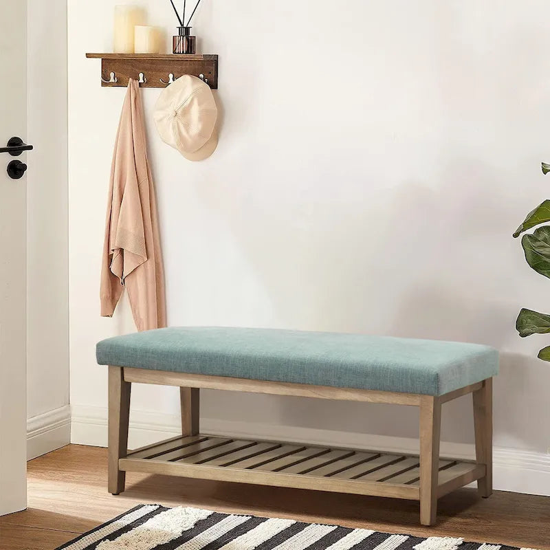Upholstered Entryway Storage Bench
