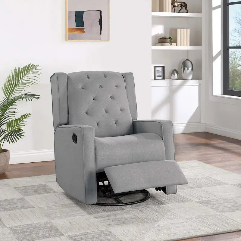Manual Motion Swivel Glider Chair