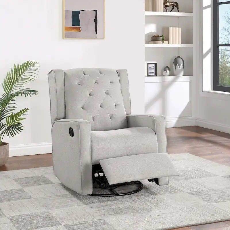 Manual Motion Swivel Glider Chair