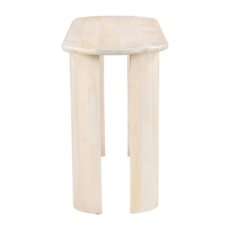 White Washed Acacia Wood Console Table