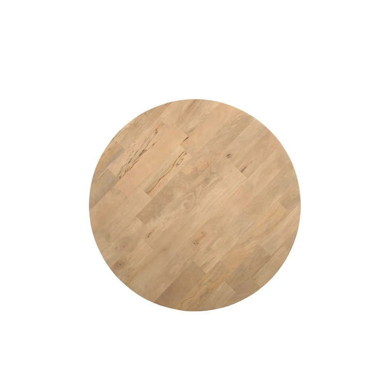 Round Solid Wood Coffee Table